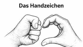 Verschiedenfarbige Hände berühren sich